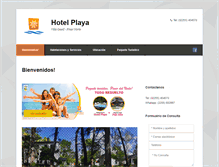 Tablet Screenshot of hotelplayagesell.com.ar